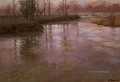 auf dem Französisch Fluss Impressionismus Norwegische Landschaft Frits Thaulow